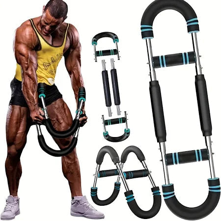 Multi-functional U-shaped Arm Strengthener Chest Trainer Adjustable Forearm Strength Exerciser Home Gym Equipment Bodybuilding